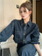 Annette | Vintage Denim Tweedelige Set met Stijlvolle Pasvorm