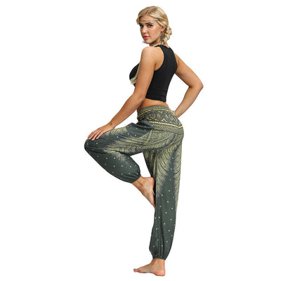 Anouk | Bohemian Yoga Broek met Elegante Print en Comfortabele Pasvorm