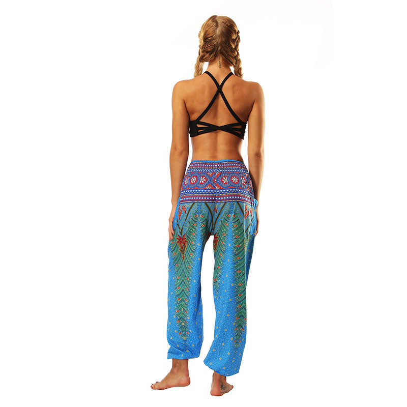 Anouk | Bohemian Yoga Broek met Elegante Print en Comfortabele Pasvorm