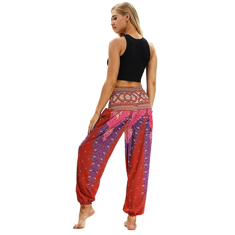 Anouk | Bohemian Yoga Broek met Elegante Print en Comfortabele Pasvorm