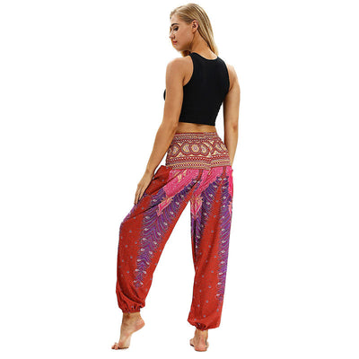 Anouk | Bohemian Yoga Broek met Elegante Print en Comfortabele Pasvorm