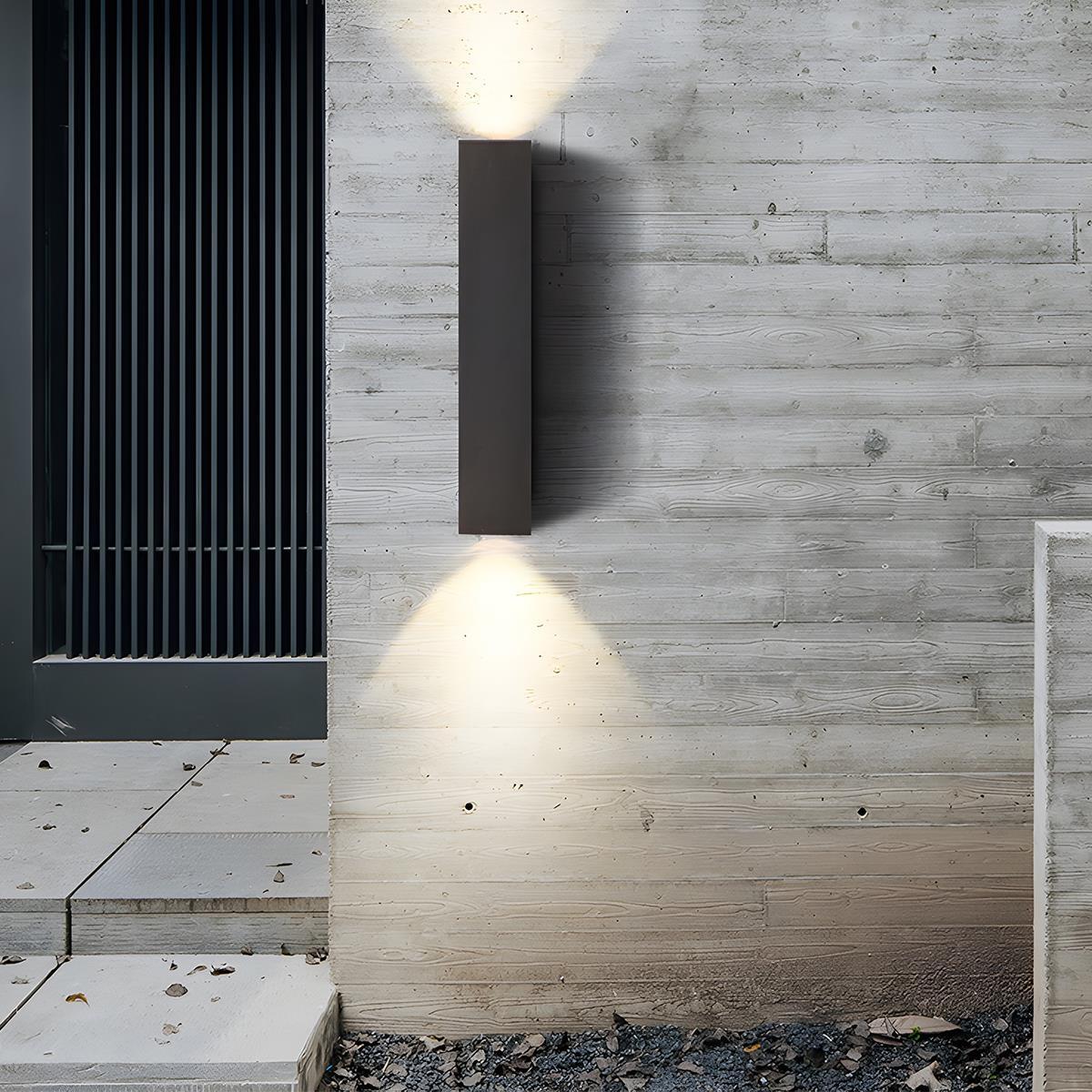 Faye - Outdoor LED Wall Light Up Down Warm White IP65