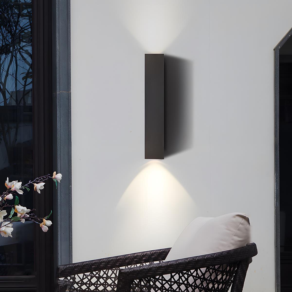 Faye - Outdoor LED Wall Light Up Down Warm White IP65