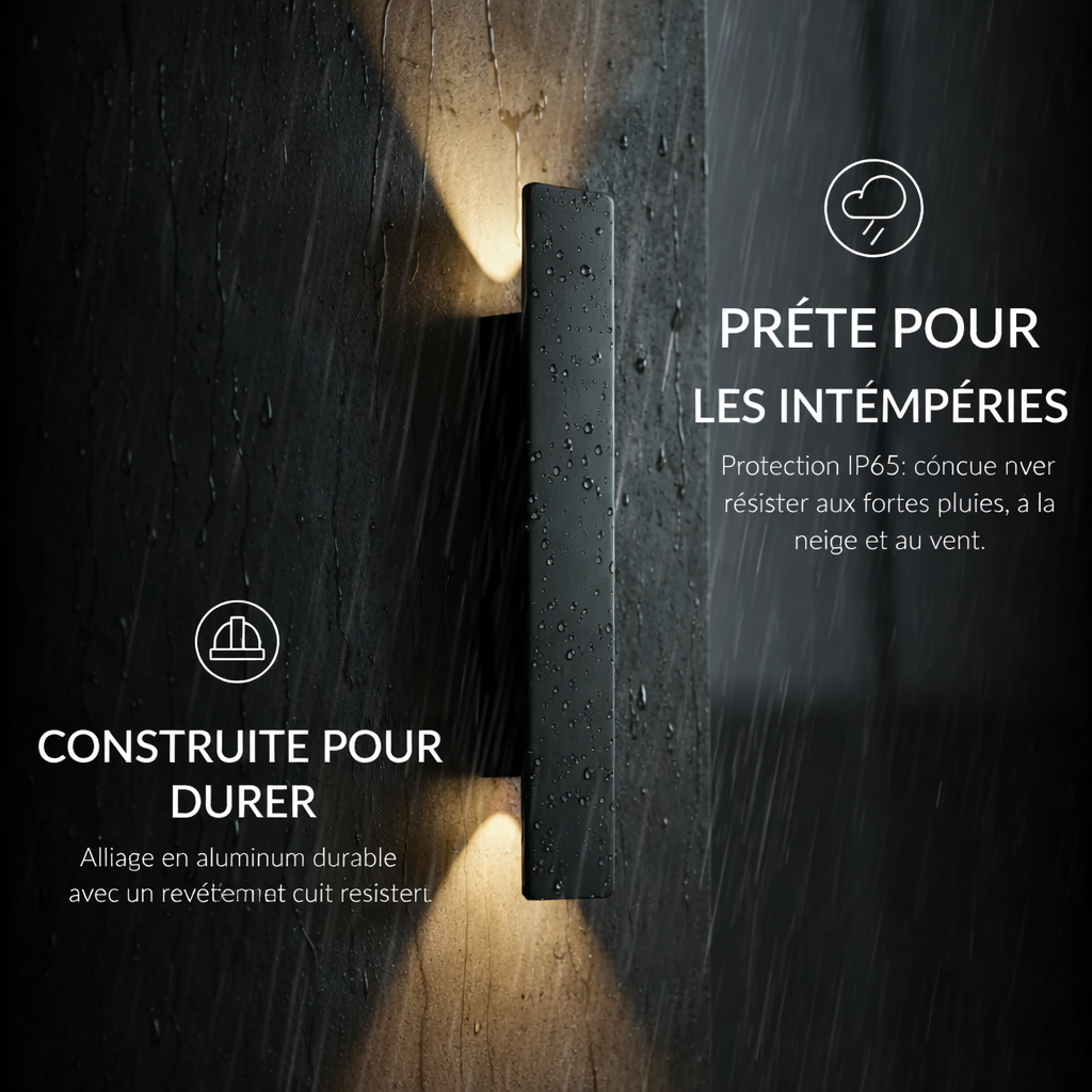 Lumirra - LED Wall Light Waterproof Up Down Aluminium