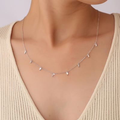 Arabella | Minimalistische Vierkante Sterrenhemel Halsketting