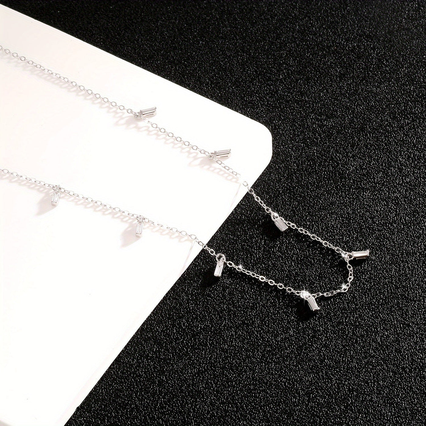 Arabella | Minimalistische Vierkante Sterrenhemel Halsketting