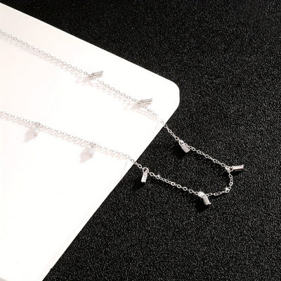Arabella | Minimalistische Vierkante Sterrenhemel Halsketting