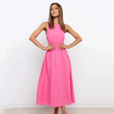Leyla - zomer backless chic jurk