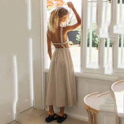 Leyla - zomer backless chic jurk