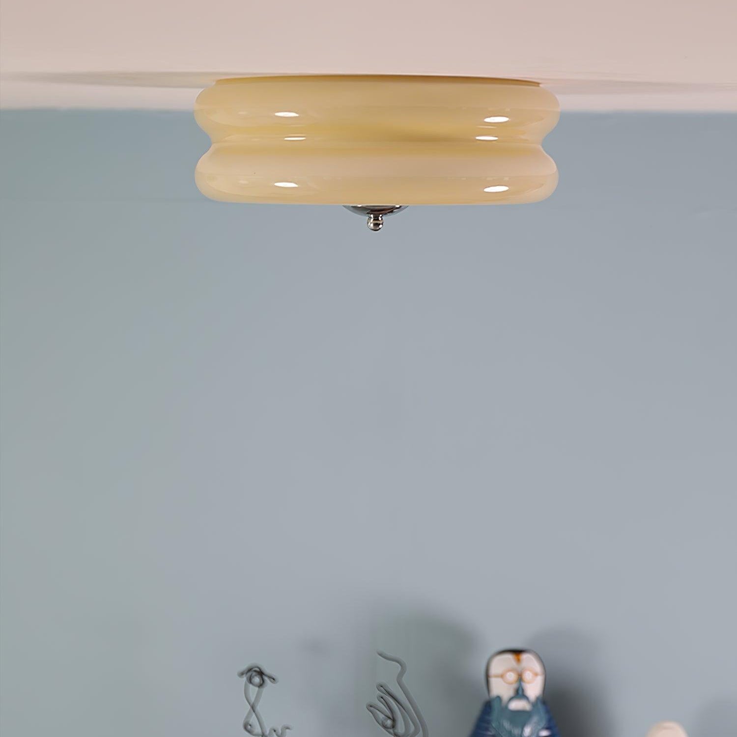 Celmora - Art Deco Vintage Glass Ceiling Light