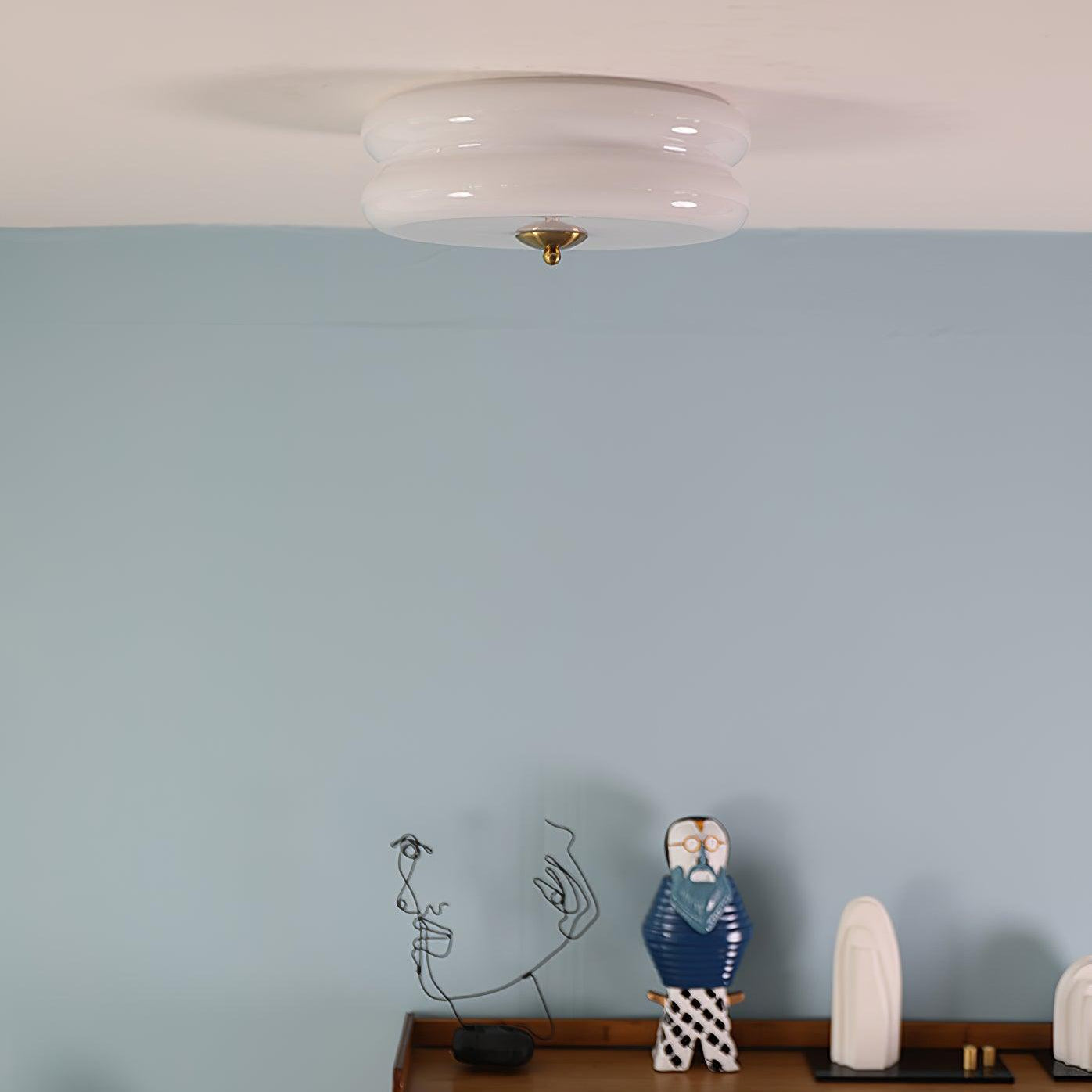 Celmora - Art Deco Vintage Glass Ceiling Light