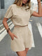 Ashley | Stijlvolle Zomer Set met Kort T-shirt en Shorts