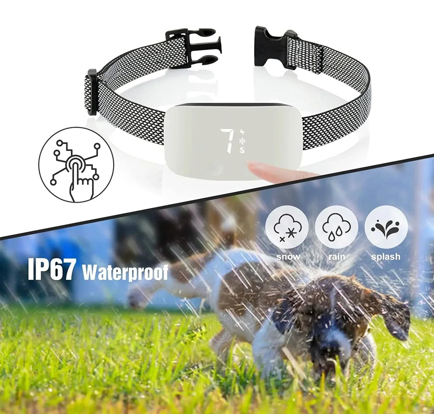 QuietPaw - Oplaadbare Trainingshalsband voor Honden