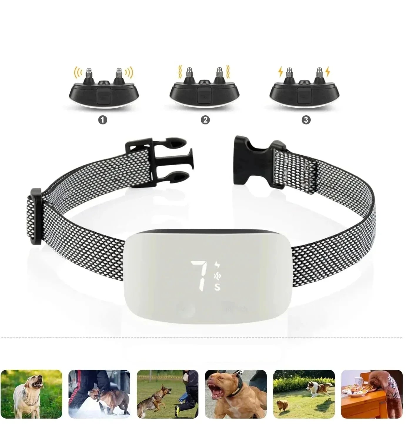QuietPaw - Oplaadbare Trainingshalsband voor Honden