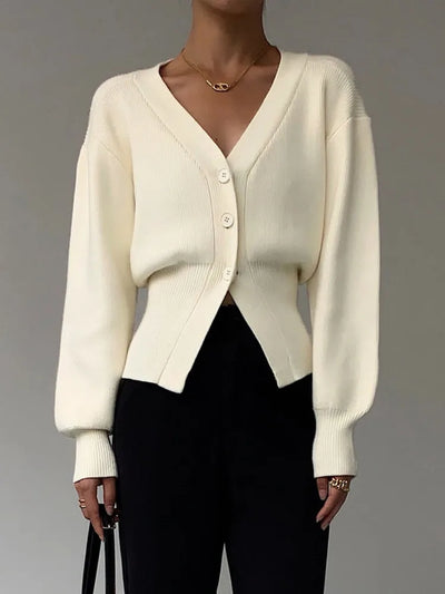 Loulou - V-hals trui vest voor vrouwen Nieuwe Stijl