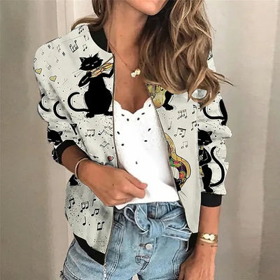 GELIE | Printed zip-up jacket