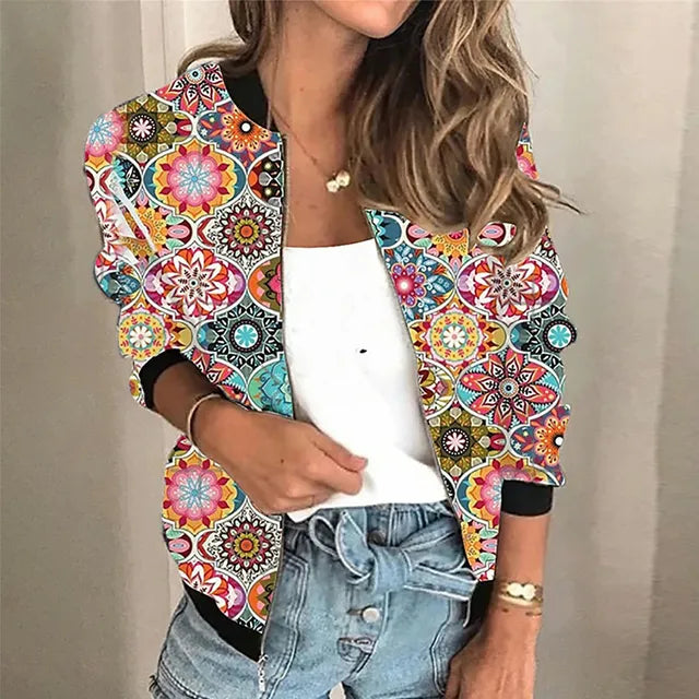 GELIE | Printed zip-up jacket