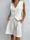 Xenia - Dames Chique Mouwloos Vest & Broek Set
