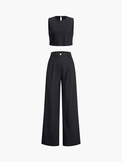 Esther - Boho two-piece trouser set 
