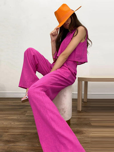 Esther - Boho two-piece trouser set 