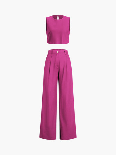 Esther - Boho two-piece trouser set 