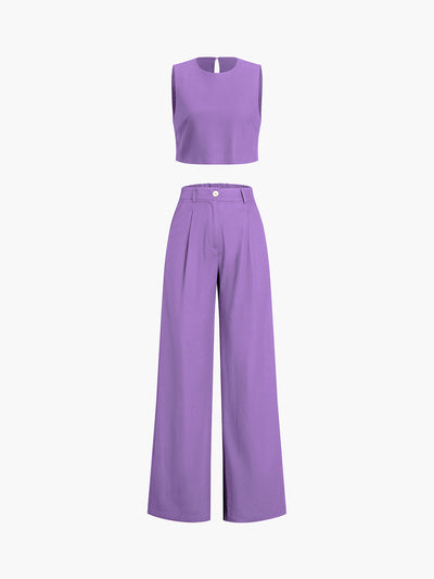 Esther - Boho two-piece trouser set 
