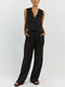Emilia - Sleeveless Vest &amp; Pants Set 