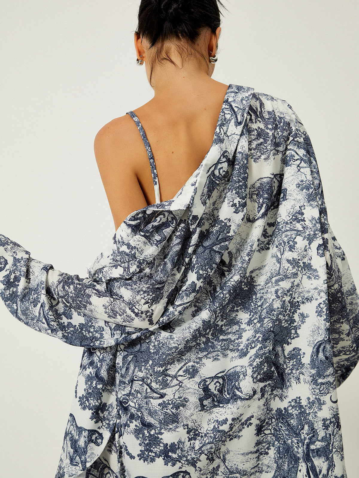 Gilda - three-piece short set with floral print 