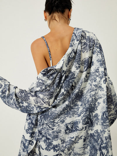 Gilda - three-piece short set with floral print 