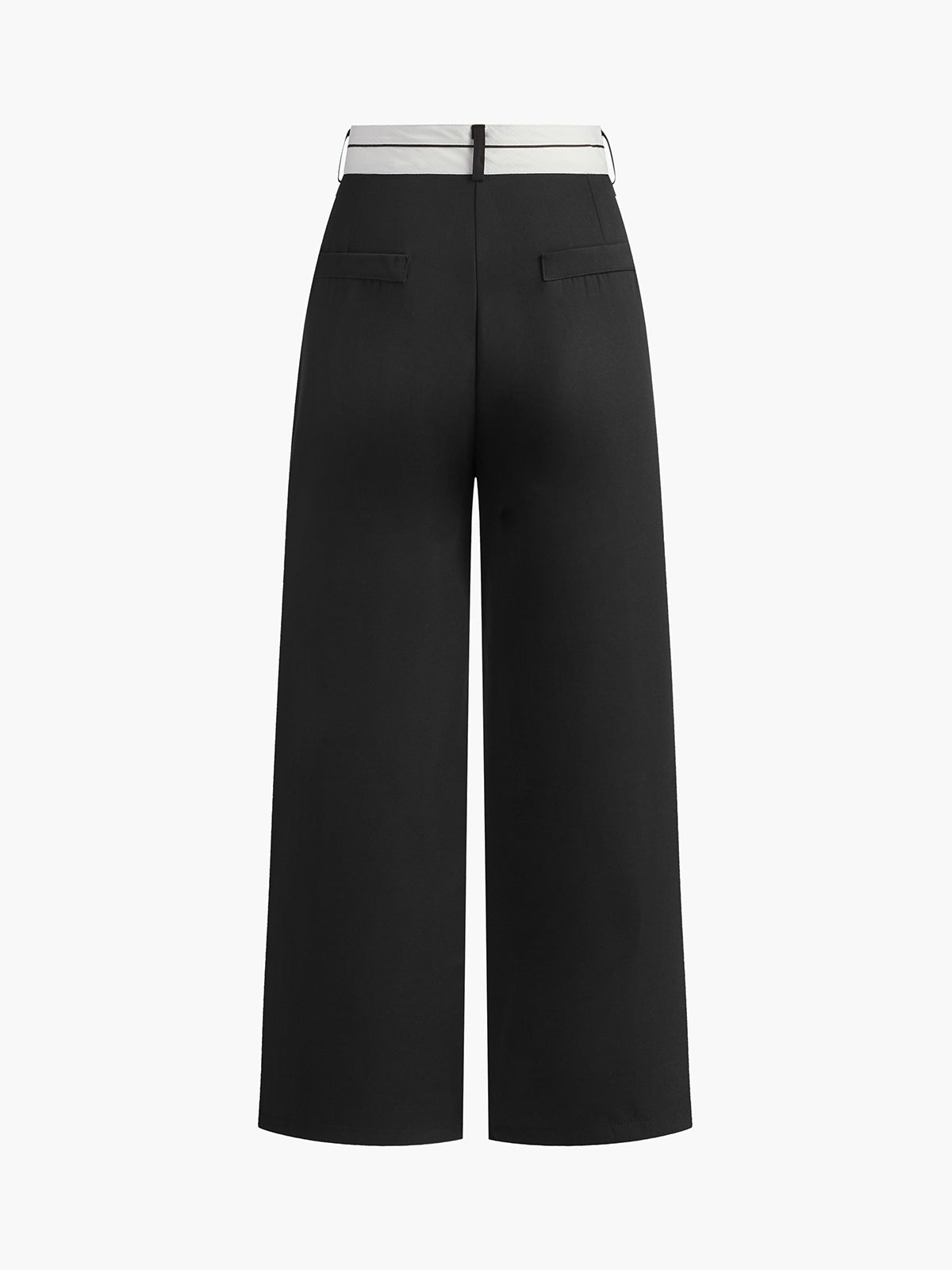 Lina - Casual contrasting wide leg trousers