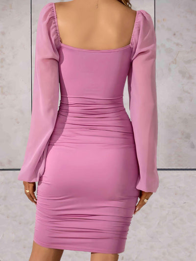 Livia - Elegante mini jurk met wijde mouwen