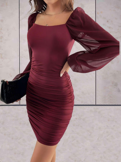 Livia - Elegante mini jurk met wijde mouwen