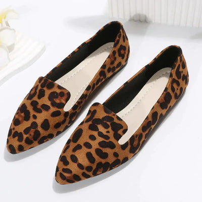 Ivy - Leopard loafers with pointed toe