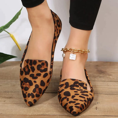 Ivy - Leopard loafers with pointed toe