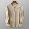 Klassiek henley-shirt met lange mouwen voor mannen