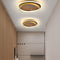 Conrain - Nordic Circular Walnut Grain LED Ceiling Light