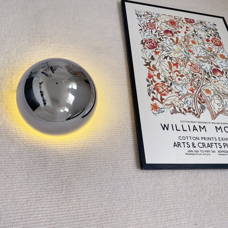 Bauvera – Glass Globe LED Wall Light Single Light