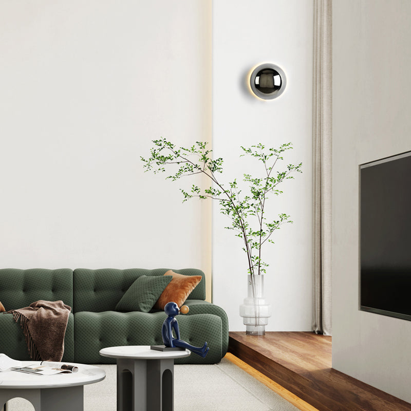 Bauvera – Glass Globe LED Wall Light Single Light