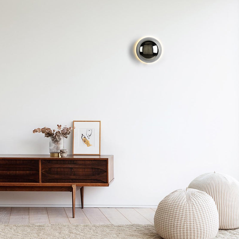 Bauvera – Glass Globe LED Wall Light Single Light
