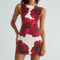 Beatrice | Elegante Mouwloze Mini Jurk met Bloemenprint