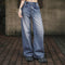 Beatrijs | Vintage Denim Broek voor Dames met Rechte Pijpen