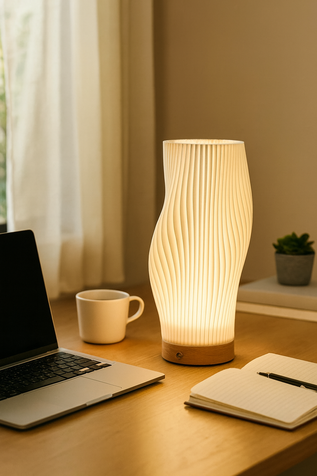 Curevyn – Artistic Dimmable LED Bedside Lamp