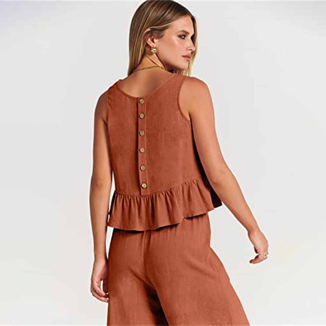 Giuliana - Two Piece Set with Sleeveless Top for Summer