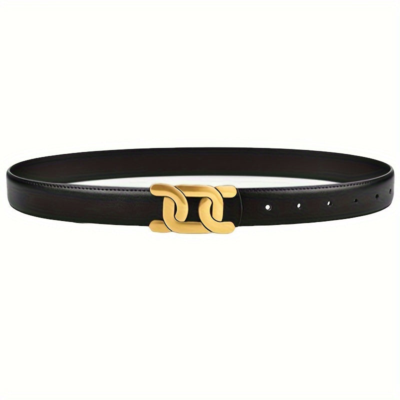 Belia | Elegante Lederen Ceintuur met Gouden