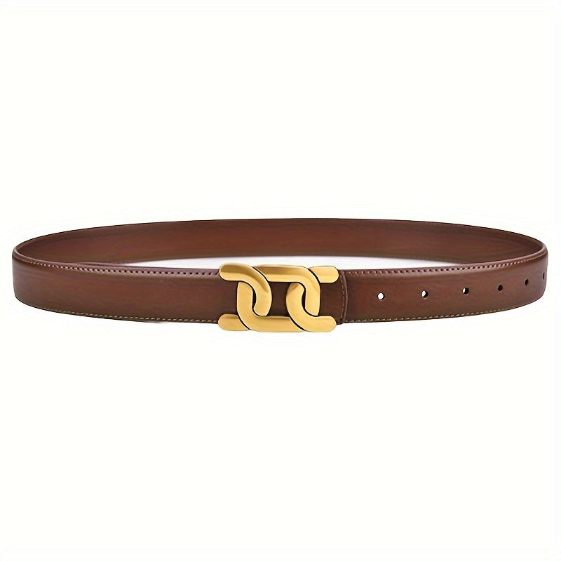Belia | Elegante Lederen Ceintuur met Gouden