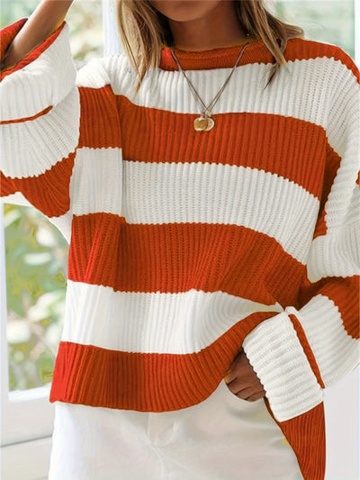 Belinda | Oversized Gestreepte Trui Met Relaxte Pasvorm