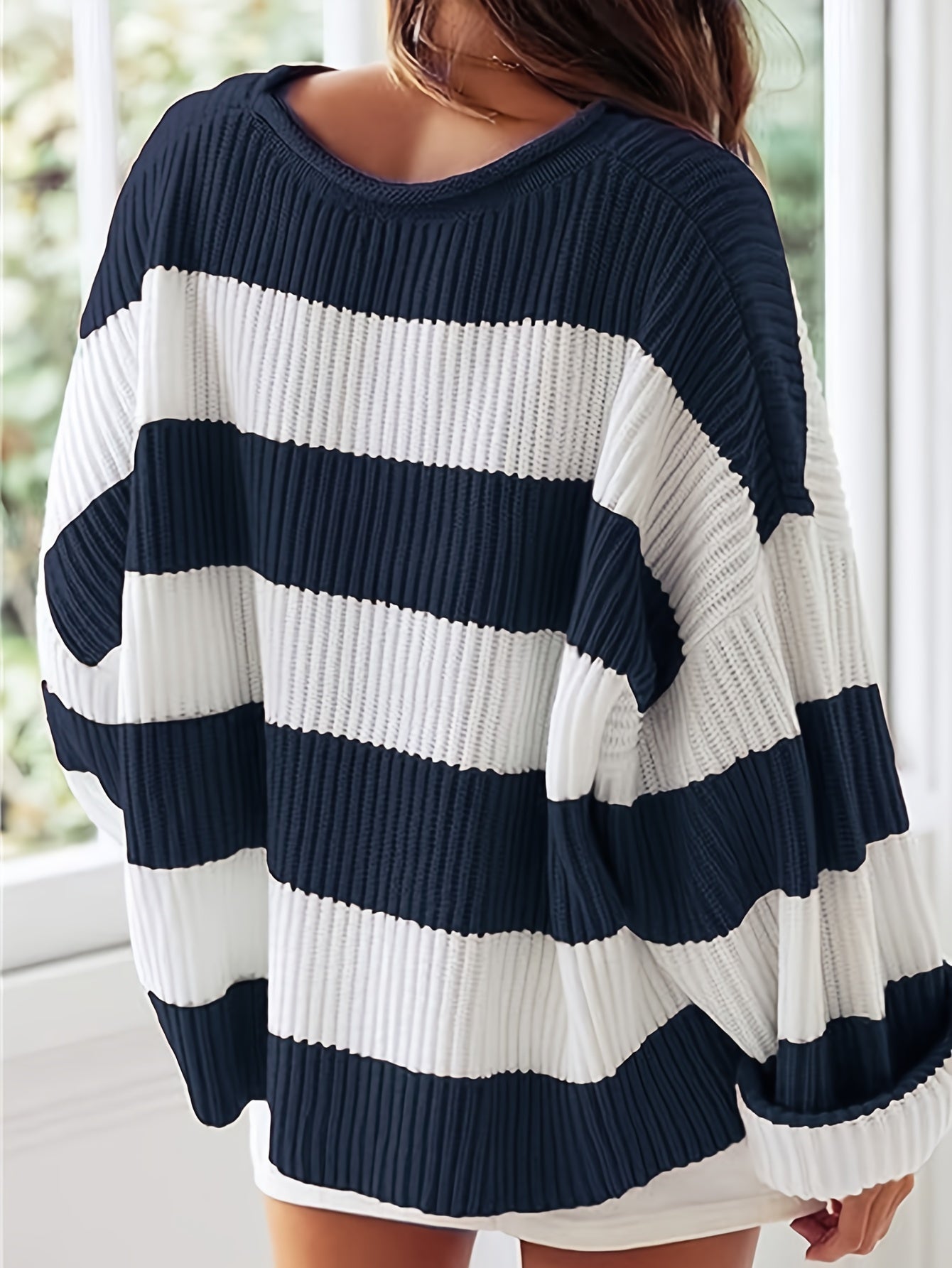 Belinda | Oversized Gestreepte Trui Met Relaxte Pasvorm