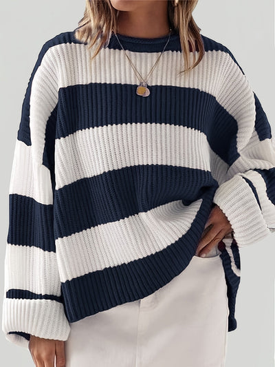 Belinda | Oversized Gestreepte Trui Met Relaxte Pasvorm