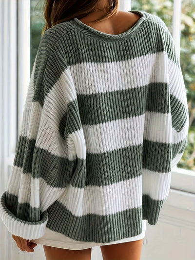 Belinda | Oversized Gestreepte Trui Met Relaxte Pasvorm