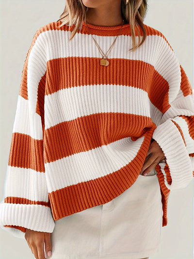 Belinda | Oversized Gestreepte Trui Met Relaxte Pasvorm